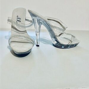 Ellie Women's Silver Heeled Sandals